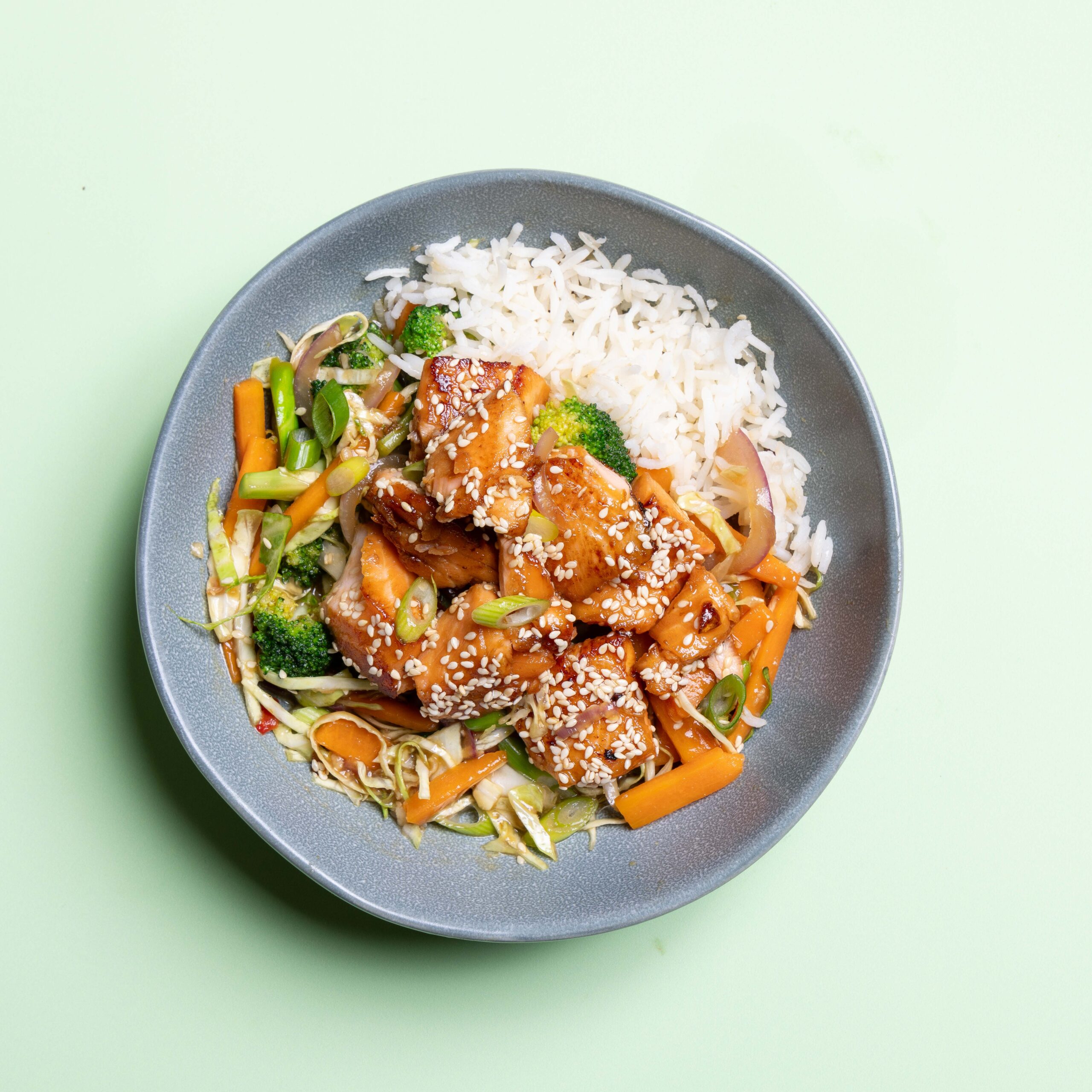 Honey Soy Salmon Stir-Fry